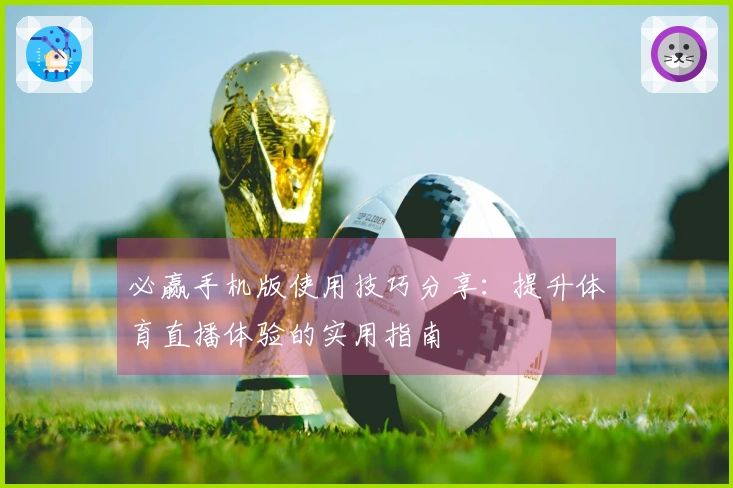 必赢手机版使用技巧分享：提升体育直播体验的实用指南